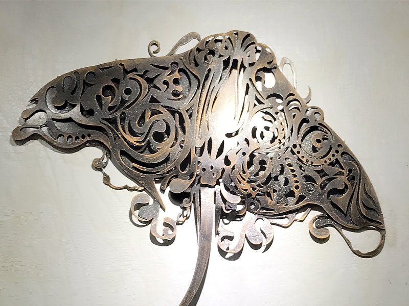 Stingray Metal Wall Art Crazy S We Have The Best Daily Deals - Iron Wall Art Nz
