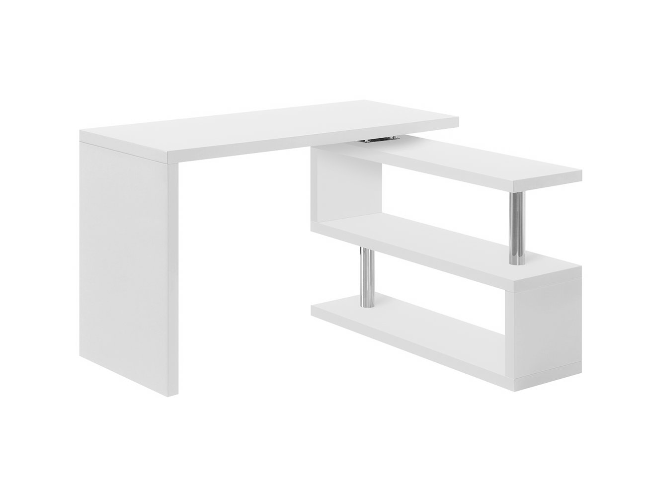 swivel desk white