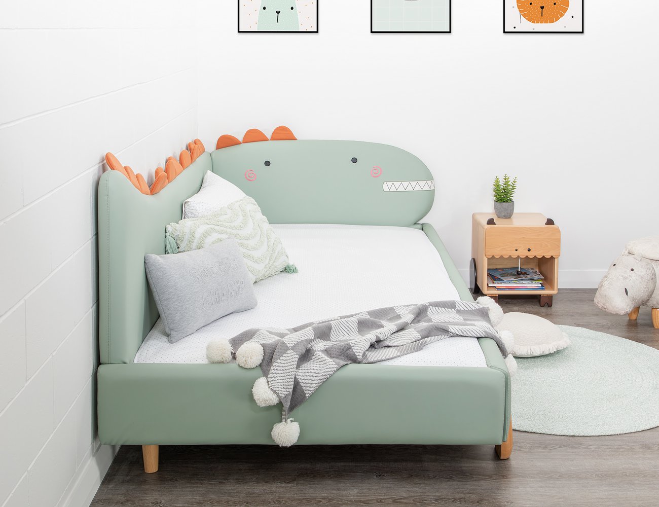 dinosaur single bed frame